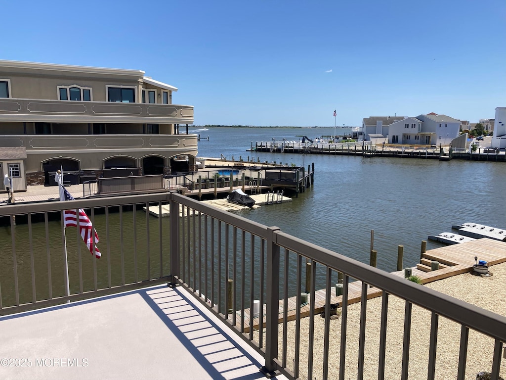 1498 Paul Blvd, Manahawkin, NJ 08050 - balcony with a water view and a dock
