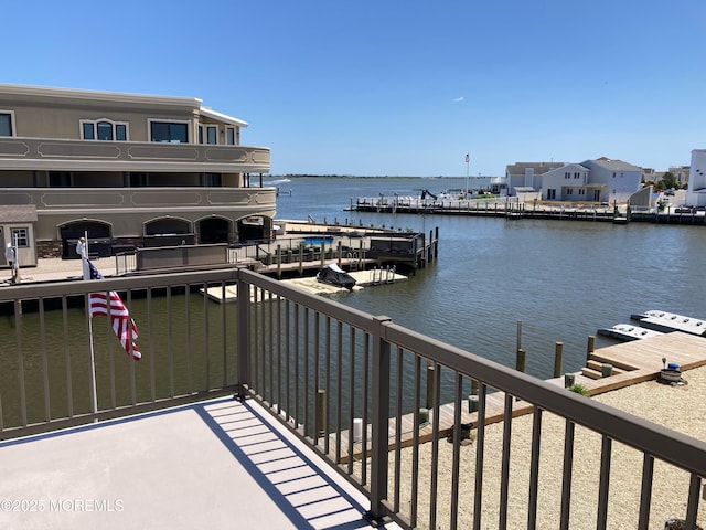 1498 Paul Blvd, Manahawkin, NJ 08050 - balcony with a water view and a dock