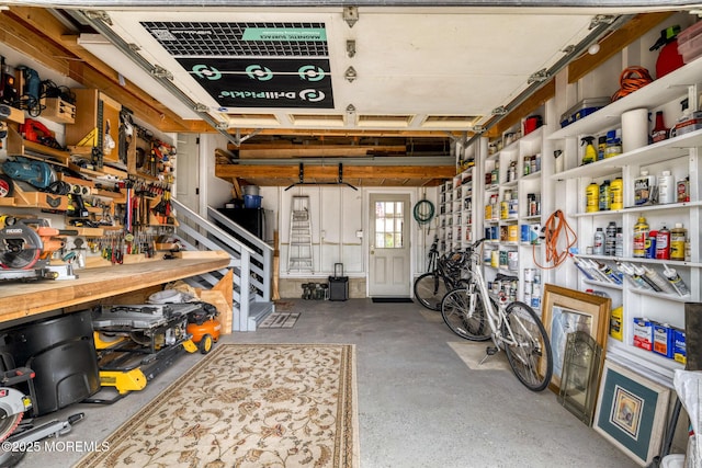 1498 Paul Blvd, Manahawkin, NJ 08050 - garage featuring a workshop area