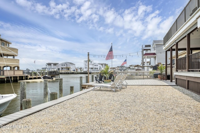 1498 Paul Blvd, Manahawkin, NJ 08050 - dock with a water view and a residential view