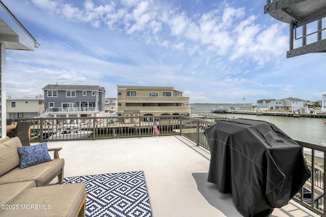 1498 Paul Blvd, Manahawkin, NJ 08050 - view of patio / terrace featuring area for grilling and a water view