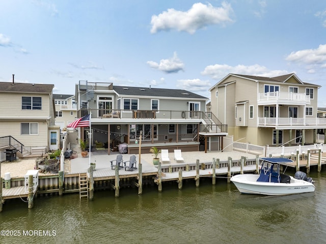 1498 Paul Blvd, Manahawkin, NJ 08050 - back of house featuring a water view and a residential view