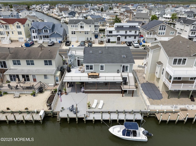 1498 Paul Blvd, Manahawkin, NJ 08050 - aerial view of residential area featuring a large body of water