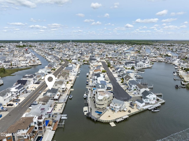 1498 Paul Blvd, Manahawkin, NJ 08050 - aerial view of property and surrounding area featuring a nearby body of water and nearby suburban area