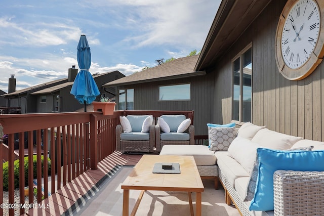 14 Sea Point Dr, Point Pleasant, NJ 08742 - wooden deck featuring an outdoor hangout area