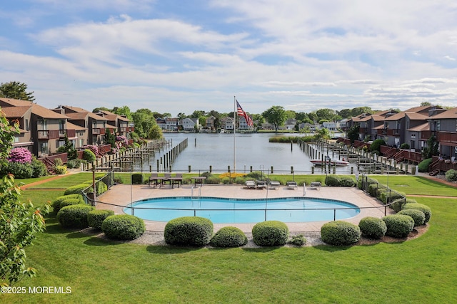 14 Sea Point Dr, Point Pleasant, NJ 08742 - community pool featuring a residential view and a water view