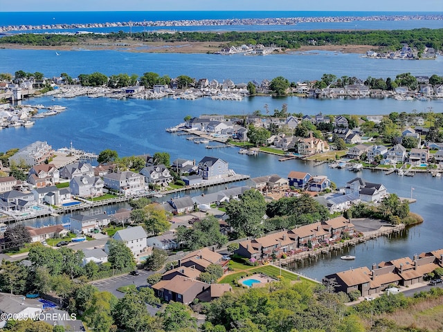 14 Sea Point Dr, Point Pleasant, NJ 08742 - aerial perspective of suburban area featuring a nearby body of water