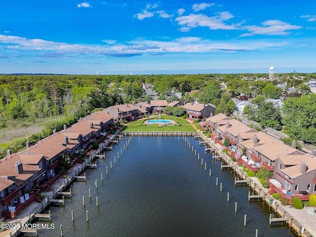 14 Sea Point Dr, Point Pleasant, NJ 08742 - aerial view of residential area with a nearby body of water