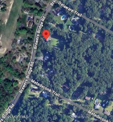 645 Brewers Bridge Rd, Jackson, NJ 08527 - aerial map of property and surrounding area