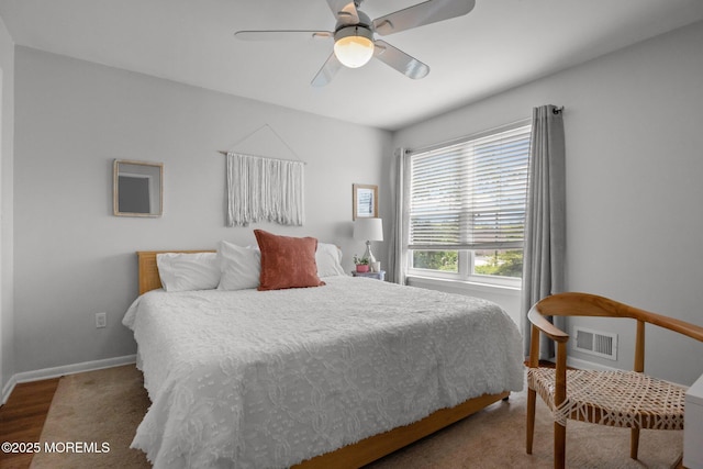 33 Red Maple Dr, Brick, NJ 08724 - bedroom featuring baseboards, a ceiling fan, and wood finished floors