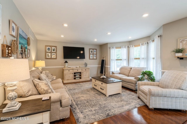 81 W Shenendoah Rd, Howell, NJ 07731 - living area with wood finished floors and recessed lighting