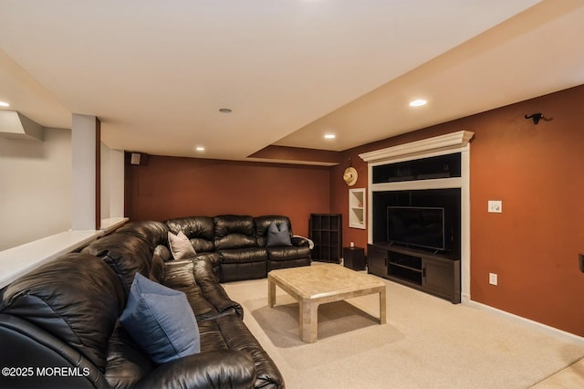 81 W Shenendoah Rd, Howell, NJ 07731 - living room with carpet, recessed lighting, and baseboards