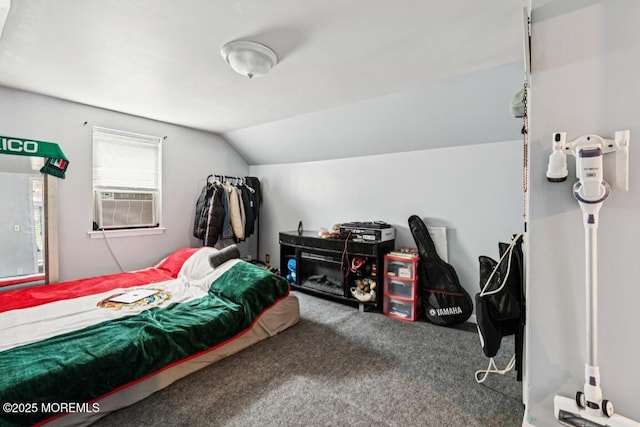 110 W 4th St, Howell, NJ 07731 - bedroom with carpet flooring, vaulted ceiling, and cooling unit