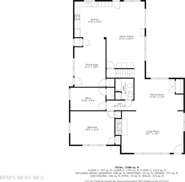 25 Glenview Rd, North Caldwell, NJ 07006 - floor plan / room layout