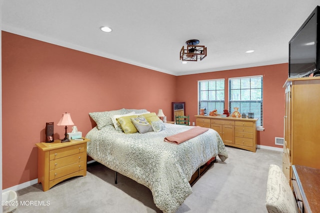104 Deerfoot Way, Jackson, NJ 08527 - bedroom with light carpet, recessed lighting, and baseboards