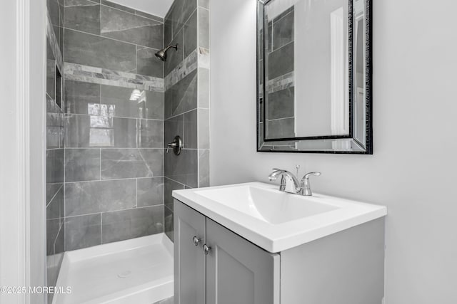 382 Dogwood Dr, Brick, NJ 08723 - bathroom with vanity and a tile shower