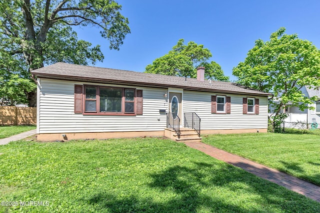 7 Beechwood Ave, Keansburg, NJ 07734 - ranch-style house with a chimney