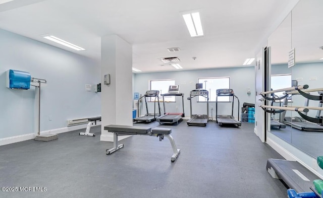 787 Ocean Ave Unit 1711, Long Branch, NJ 07740 - gym with baseboards