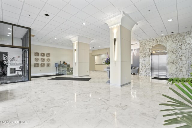 787 Ocean Ave Unit 1711, Long Branch, NJ 07740 - building lobby featuring recessed lighting