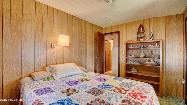 116 Hudson Ave, Hazlet, NJ 07734 - bedroom with wooden walls