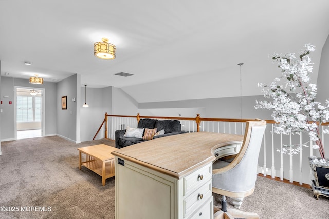 34 Shoal Rd, Jackson, NJ 08527 - office with light carpet, vaulted ceiling, and baseboards