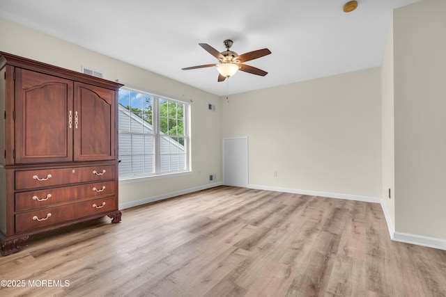 34 Shoal Rd, Jackson, NJ 08527 - unfurnished bedroom featuring light wood finished floors, baseboards, and ceiling fan