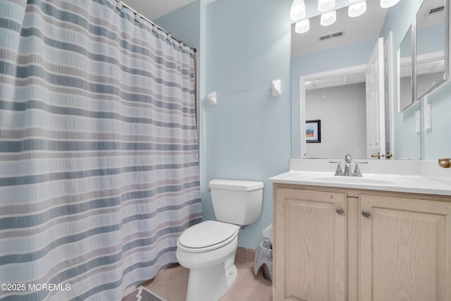 34 Shoal Rd, Jackson, NJ 08527 - full bath featuring toilet, tile patterned flooring, vanity, and a shower with curtain