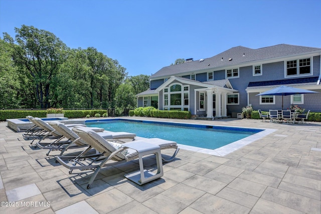 12 Wagon Way, Holmdel, NJ 07733 - outdoor pool with a patio
