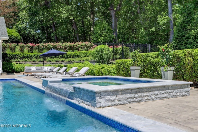 12 Wagon Way, Holmdel, NJ 07733 - view of pool featuring a pool with connected hot tub and a patio area