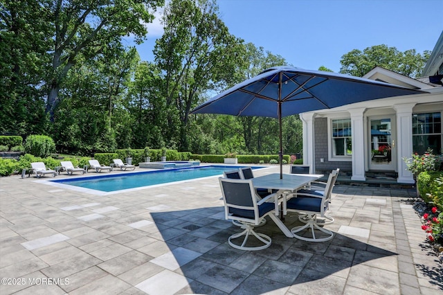 12 Wagon Way, Holmdel, NJ 07733 - view of pool with a patio area and a pool with connected hot tub