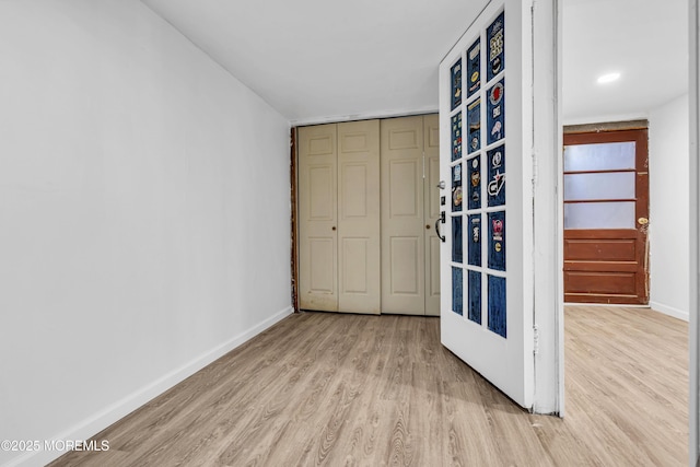 1324 Sixth Ave, Toms River, NJ 08757 - unfurnished bedroom featuring light wood-style flooring, baseboards, and a closet