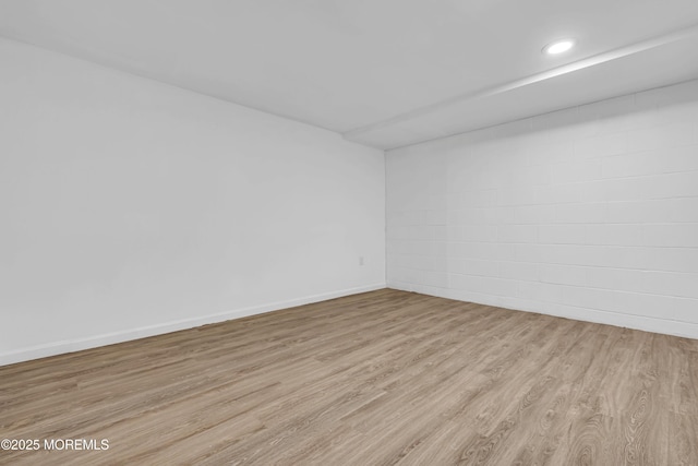 1324 Sixth Ave, Toms River, NJ 08757 - empty room with light wood-type flooring, recessed lighting, and baseboards