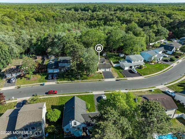 16 Markwood Dr, Howell, NJ 07731 - aerial view of residential area featuring a forest