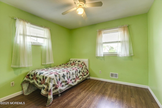 206 Arlington Ave, Union Beach, NJ 07735 - bedroom featuring wood finished floors, baseboards, and a ceiling fan