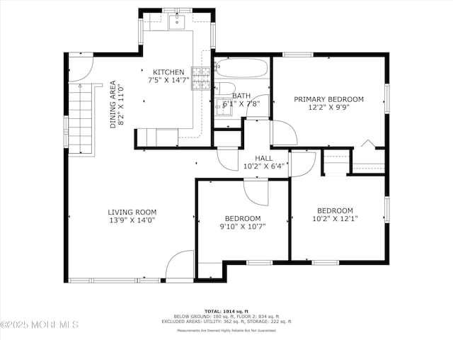 206 Arlington Ave, Union Beach, NJ 07735 - property floor plan
