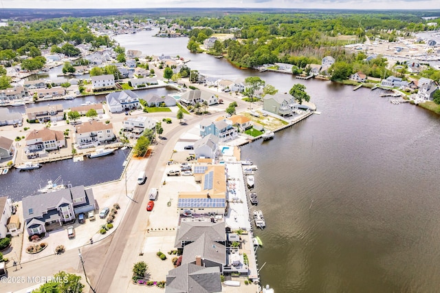 660 Fairview Ln, Forked River, NJ 08731 - aerial view of residential area featuring a large body of water