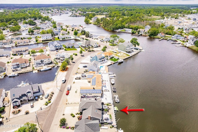 660 Fairview Ln, Forked River, NJ 08731 - aerial view of residential area featuring a nearby body of water