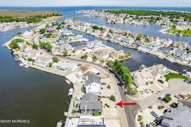 660 Fairview Ln, Forked River, NJ 08731 - aerial perspective of suburban area with a nearby body of water