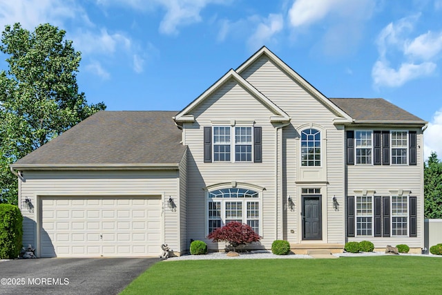 707 Cedar Point Ct, Toms River, NJ 08753 - view of front of home featuring driveway, a front yard, and an attached garage