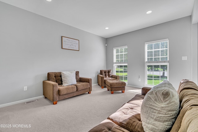 707 Cedar Point Ct, Toms River, NJ 08753 - carpeted living room with baseboards and recessed lighting