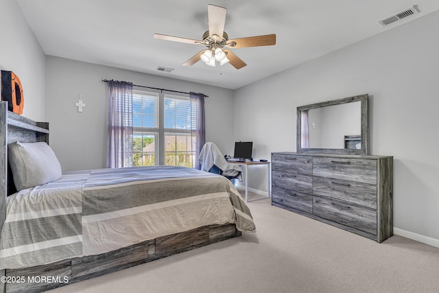 707 Cedar Point Ct, Toms River, NJ 08753 - bedroom featuring baseboards, carpet flooring, and ceiling fan