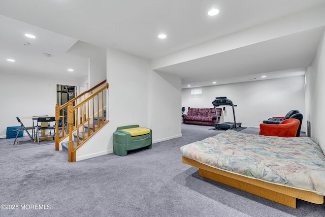 707 Cedar Point Ct, Toms River, NJ 08753 - bedroom featuring carpet floors, recessed lighting, and baseboards