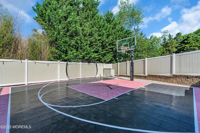 707 Cedar Point Ct, Toms River, NJ 08753 - view of basketball court featuring basketball hoop