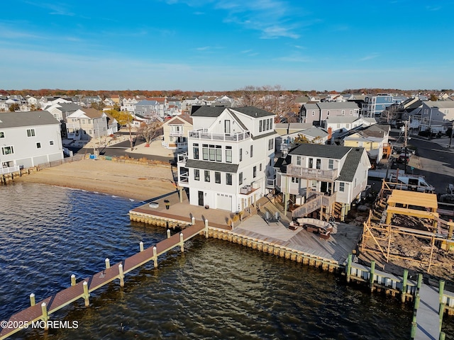 151 Shore Dr, Brick, NJ 08723 - aerial view of residential area featuring a nearby body of water