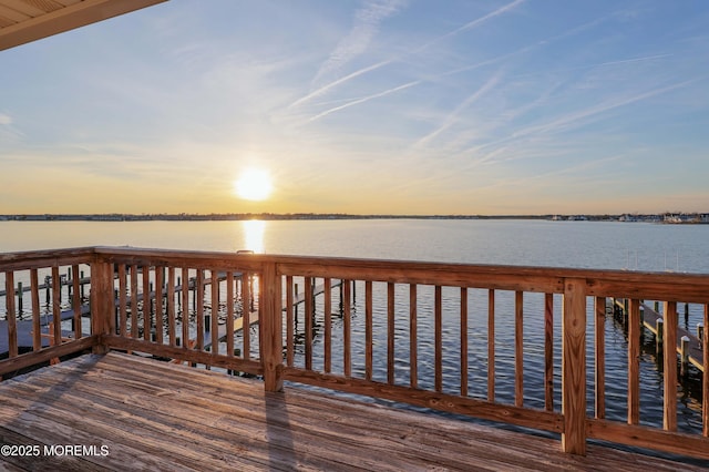 151 Shore Dr, Brick, NJ 08723 - wooden deck with a water view