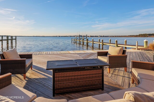 151 Shore Dr, Brick, NJ 08723 - dock area featuring a water view