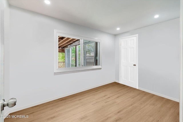 39 Scholer Dr, Union Beach, NJ 07735 - empty room featuring light wood finished floors, recessed lighting, and baseboards