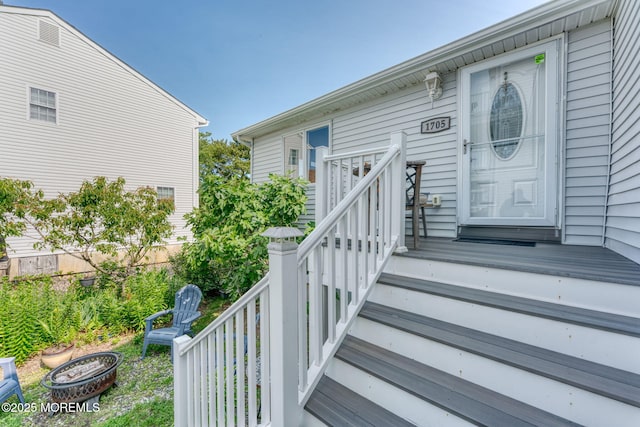 1707-1705 N Bayview Ave, Seaside Park, NJ 08752 - view of doorway to property