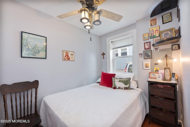 1707-1705 N Bayview Ave, Seaside Park, NJ 08752 - bedroom featuring ceiling fan