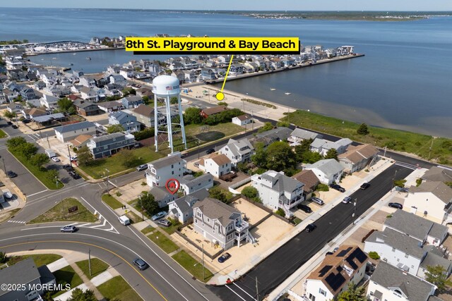 1707-1705 N Bayview Ave, Seaside Park, NJ 08752 - aerial overview of property's location with a large body of water and nearby suburban area